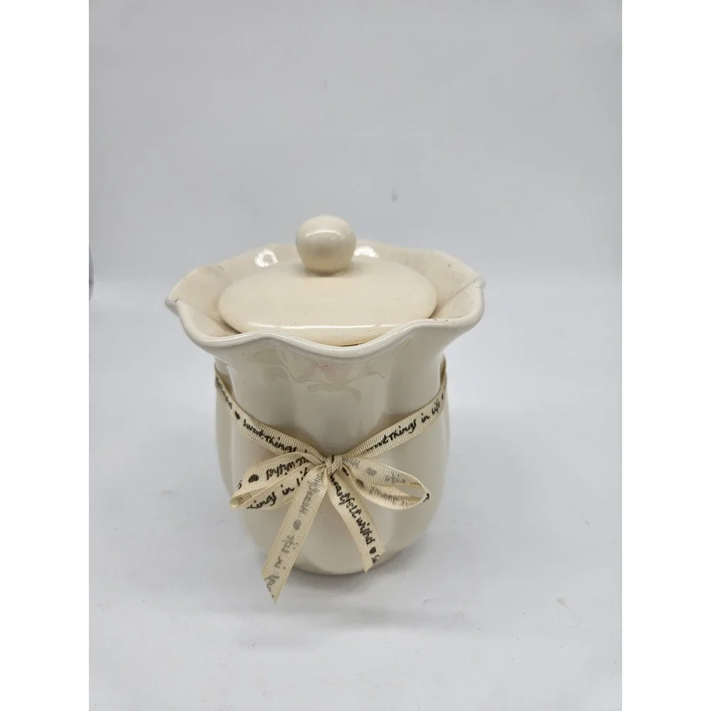 Ceramic Candle Holder Sweet Things In Life, Heart Felt Wishes